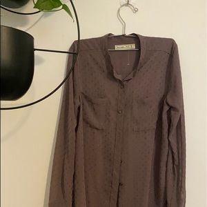 Sheer Abercrombie & Fitch button up